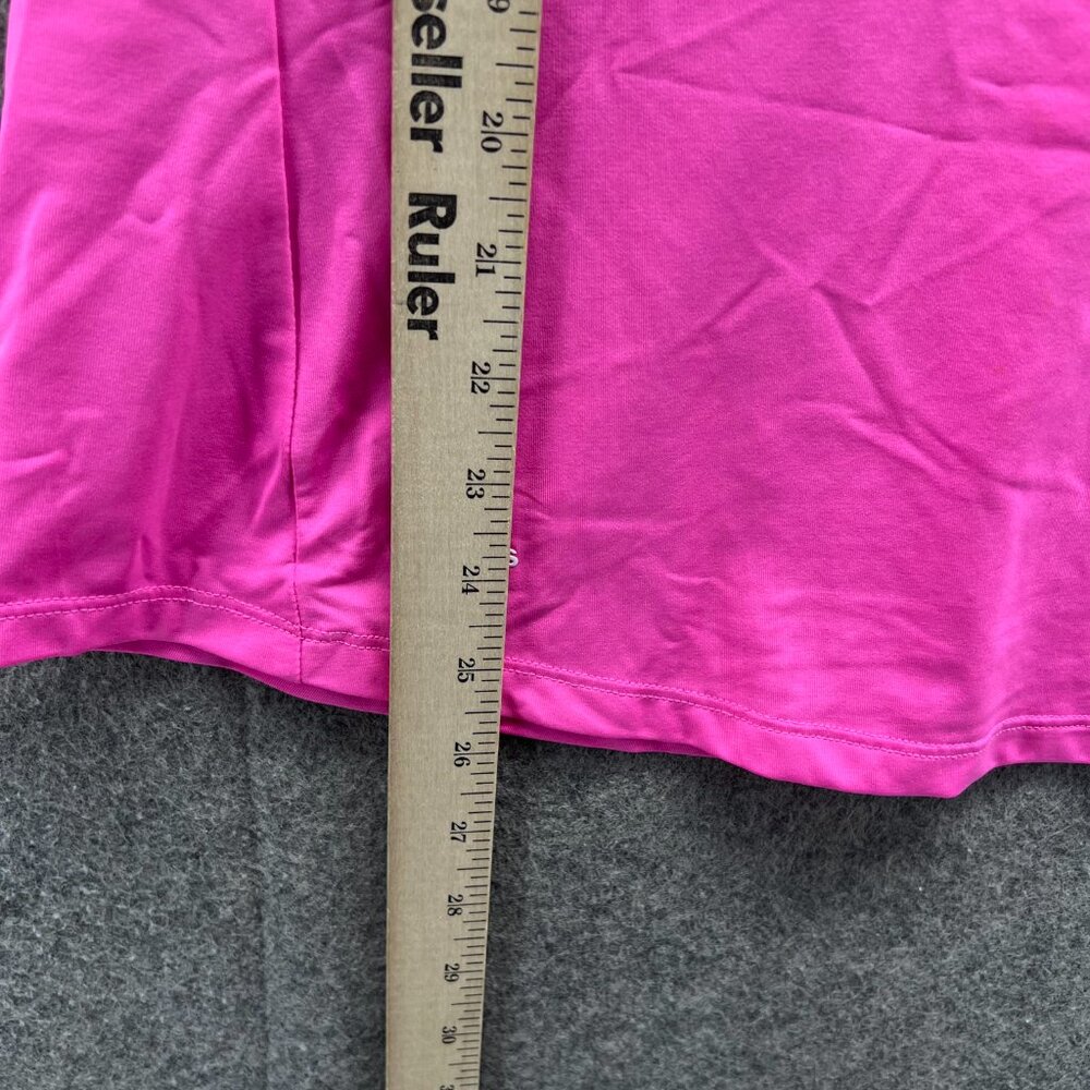 Adidas Polo Shirt Women Medium Pink Fuchsia Primegreen Athletic Golf GL6700 - Picture 4 of 13
